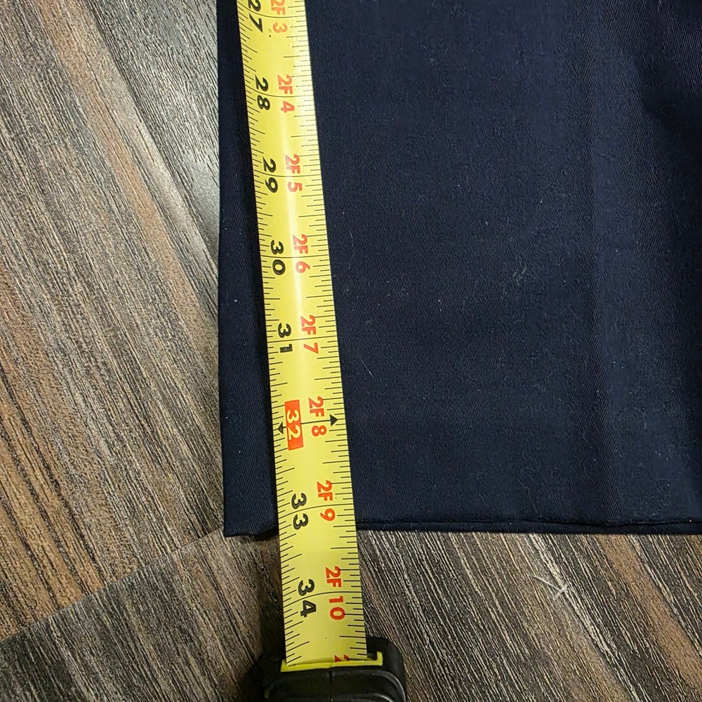 Roundtree & Yorke Inno-Flex Mens 36x34 Navy Blue Pleated Straight Fit Pants NWT - Picture 2 of 7